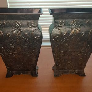 Lightweight Tin Decorative Vase Bundle